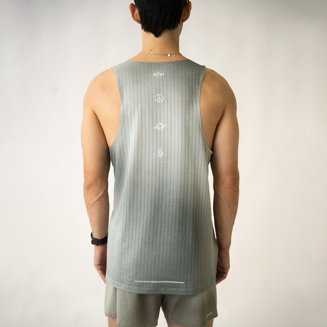 Aeria Ultra Race Singlet Gradient Olive