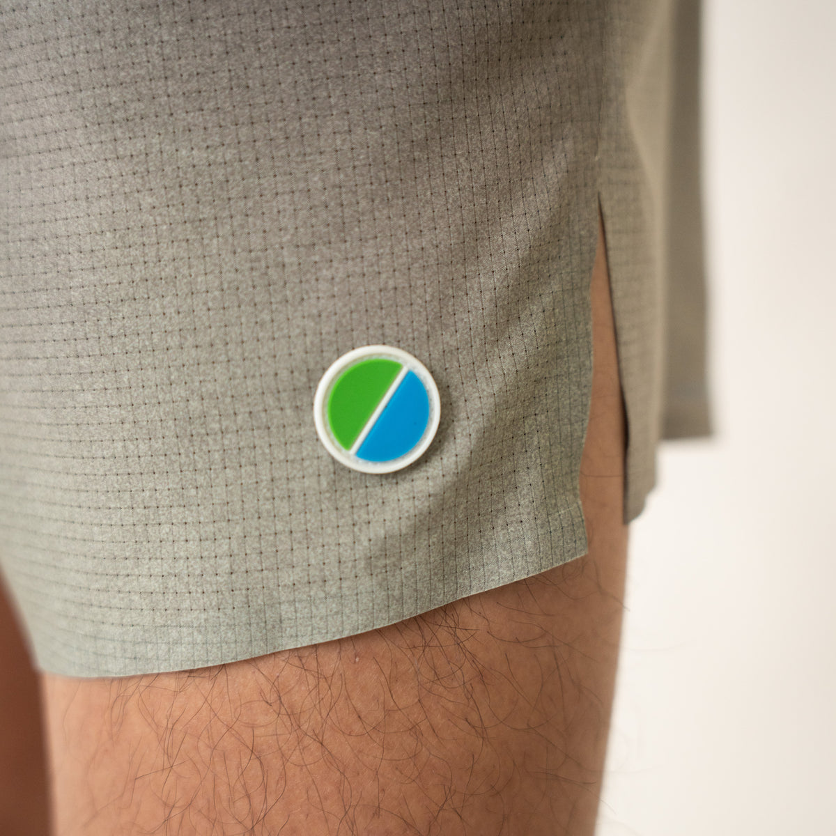 Signature graphic detailing with rubber logo patch
