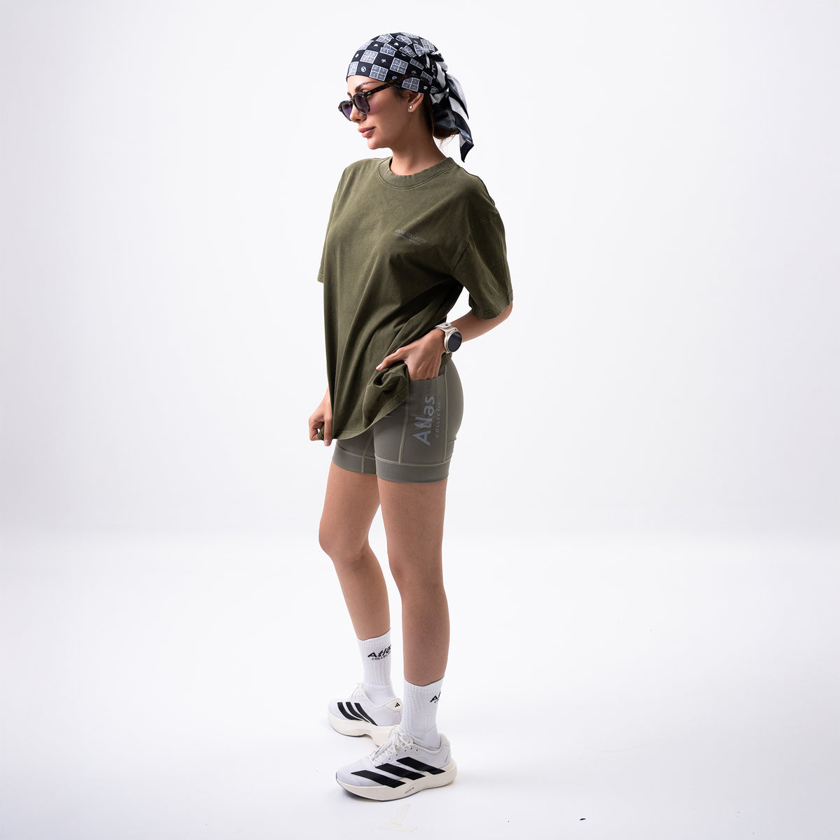 Equipment 3M Reflective Washed Tee Olive