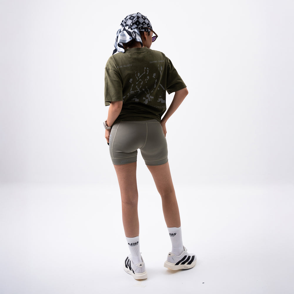 Equipment 3M Reflective Washed Tee Olive
