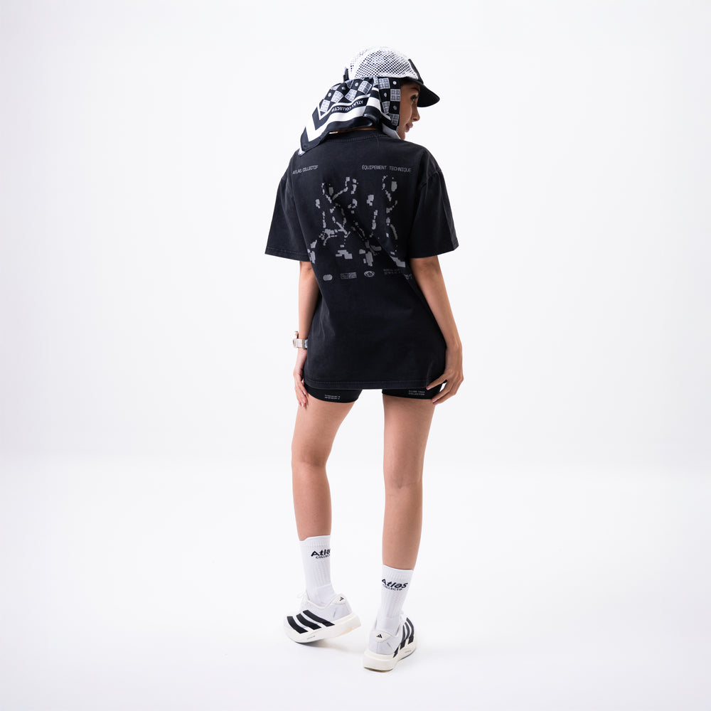 Equipment 3M Reflective Washed Tee Black