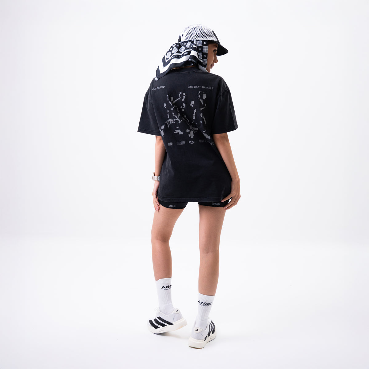 Equipment 3M Reflective Washed Tee Black