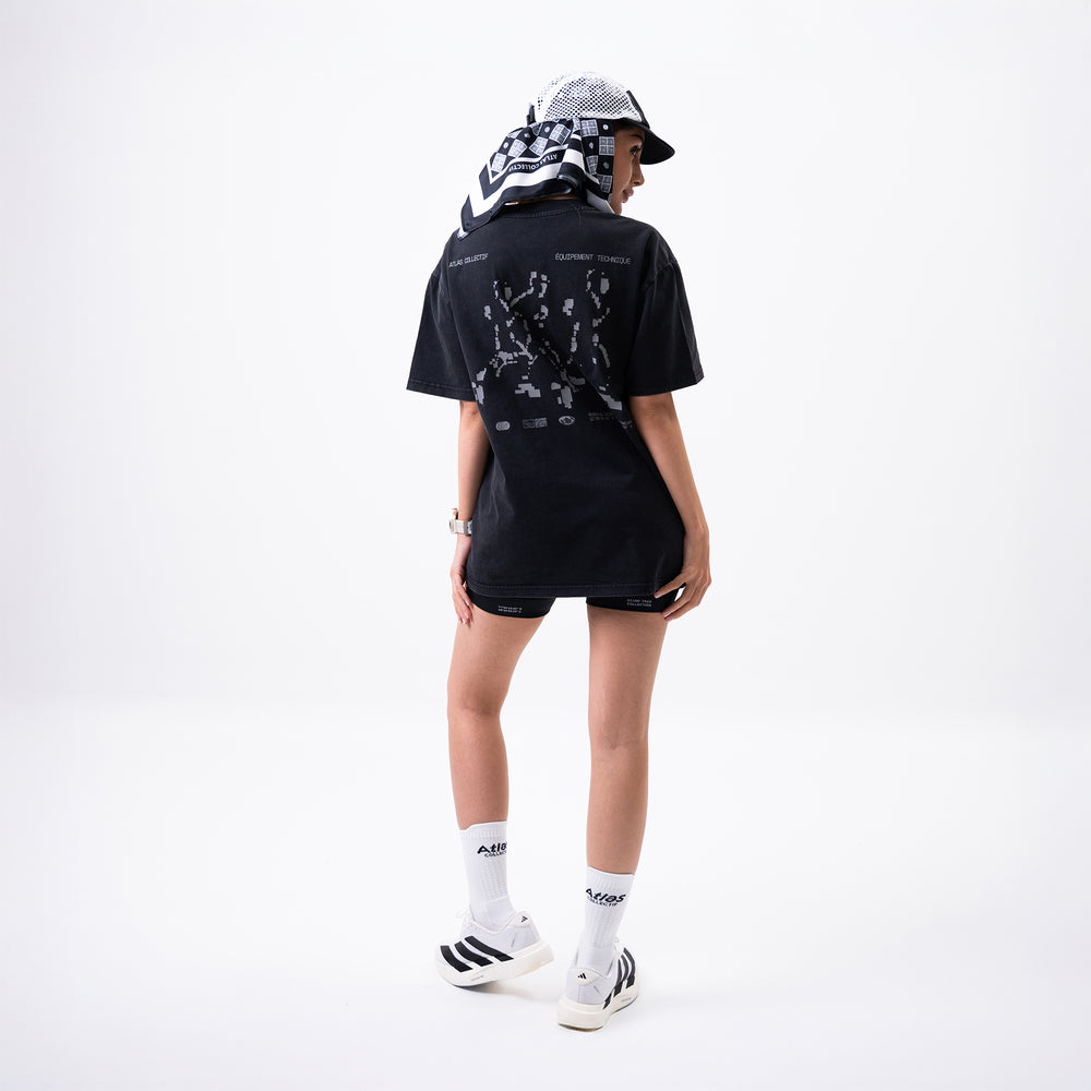 Equipment 3M Reflective Washed Tee Black
