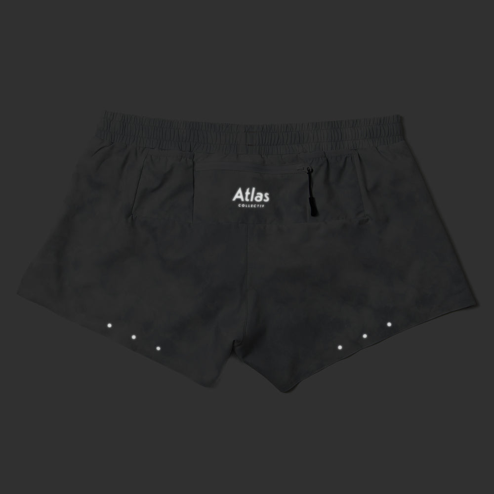 Core 3" Run Shorts V3 - Grey Tie-Dye