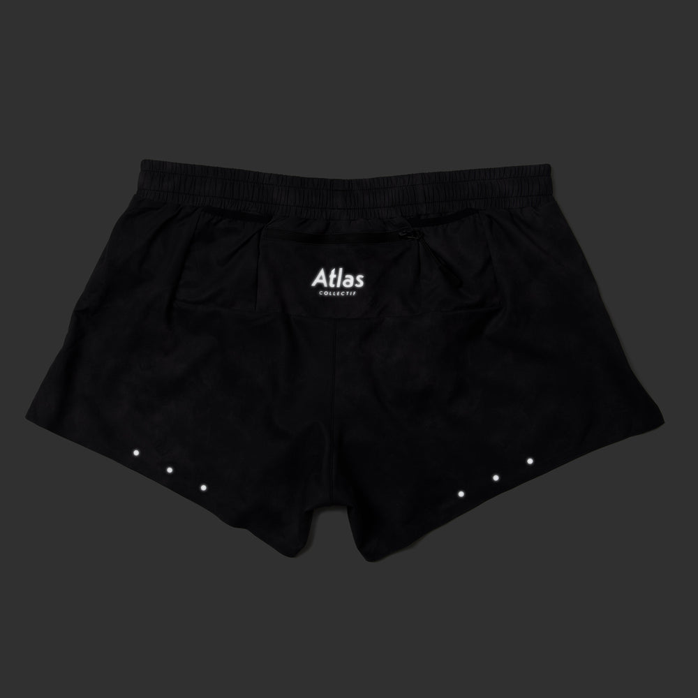 Core 3" Run Shorts V3 - Black Tie-Dye