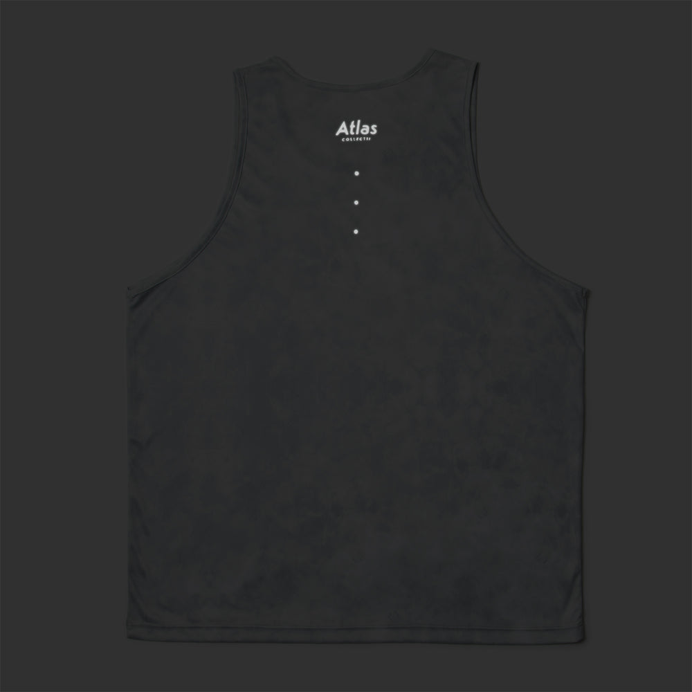 Core Running Singlet V3 - Grey Tie-Dye