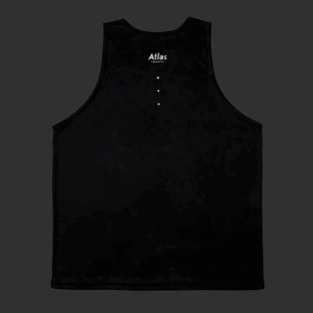 Core Running Singlet V3 - Black Tie-Dye