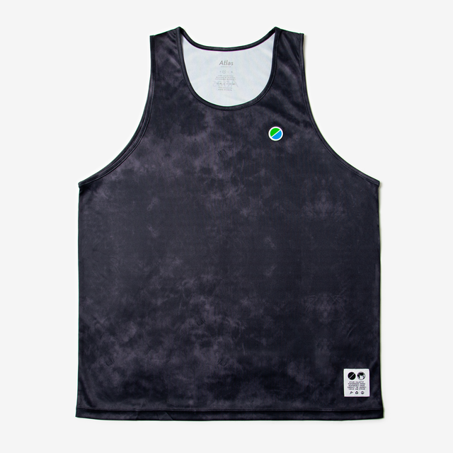 Core Running Singlet V3 - Black Tie-Dye