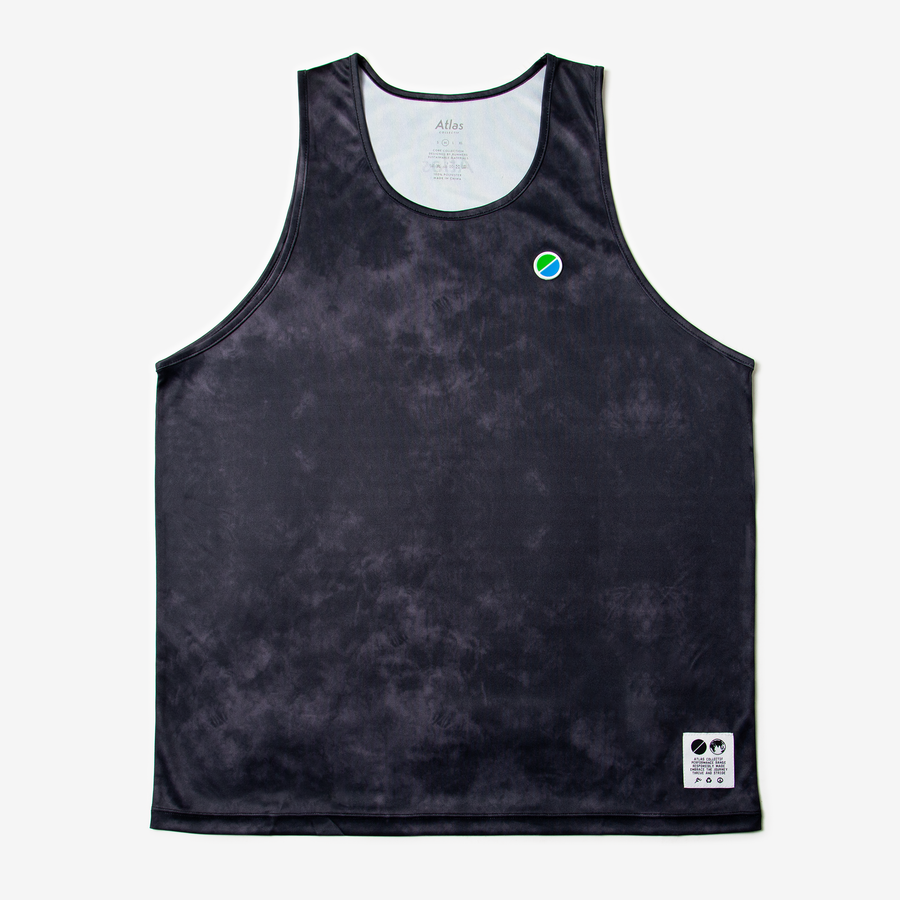 Core Running Singlet V3 - Black Tie-Dye