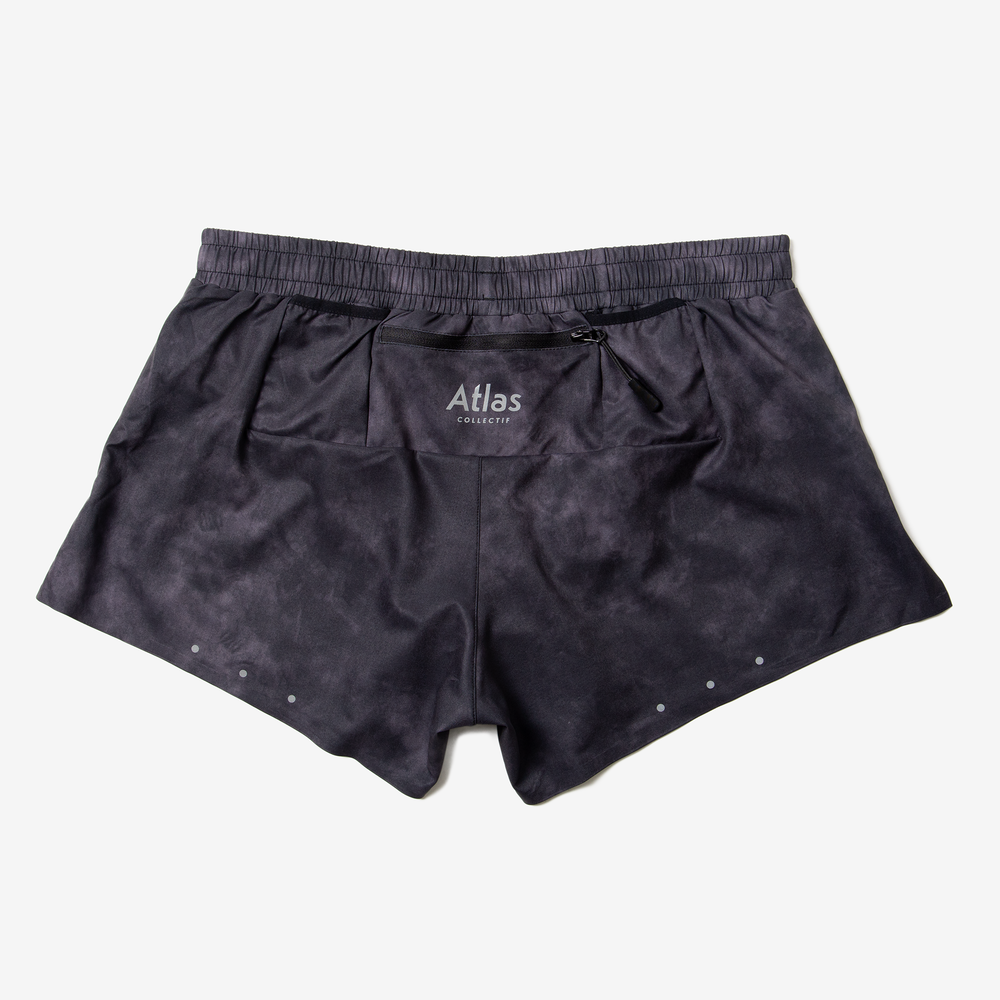 Core 3" Run Shorts V3 - Black Tie-Dye