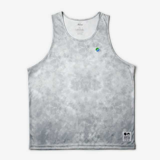 Core Running Singlet V3 - Grey Tie-Dye