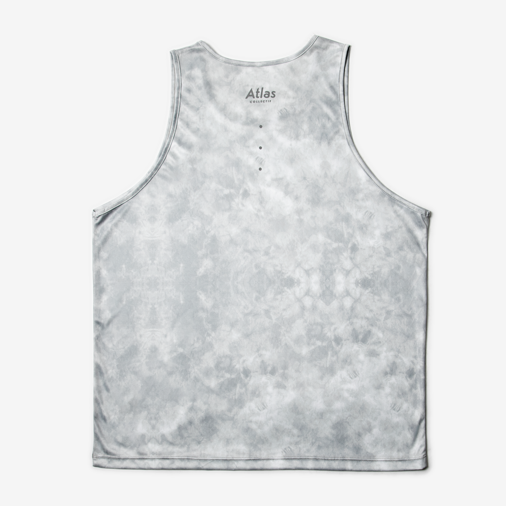 Core Running Singlet V3 - Grey Tie-Dye