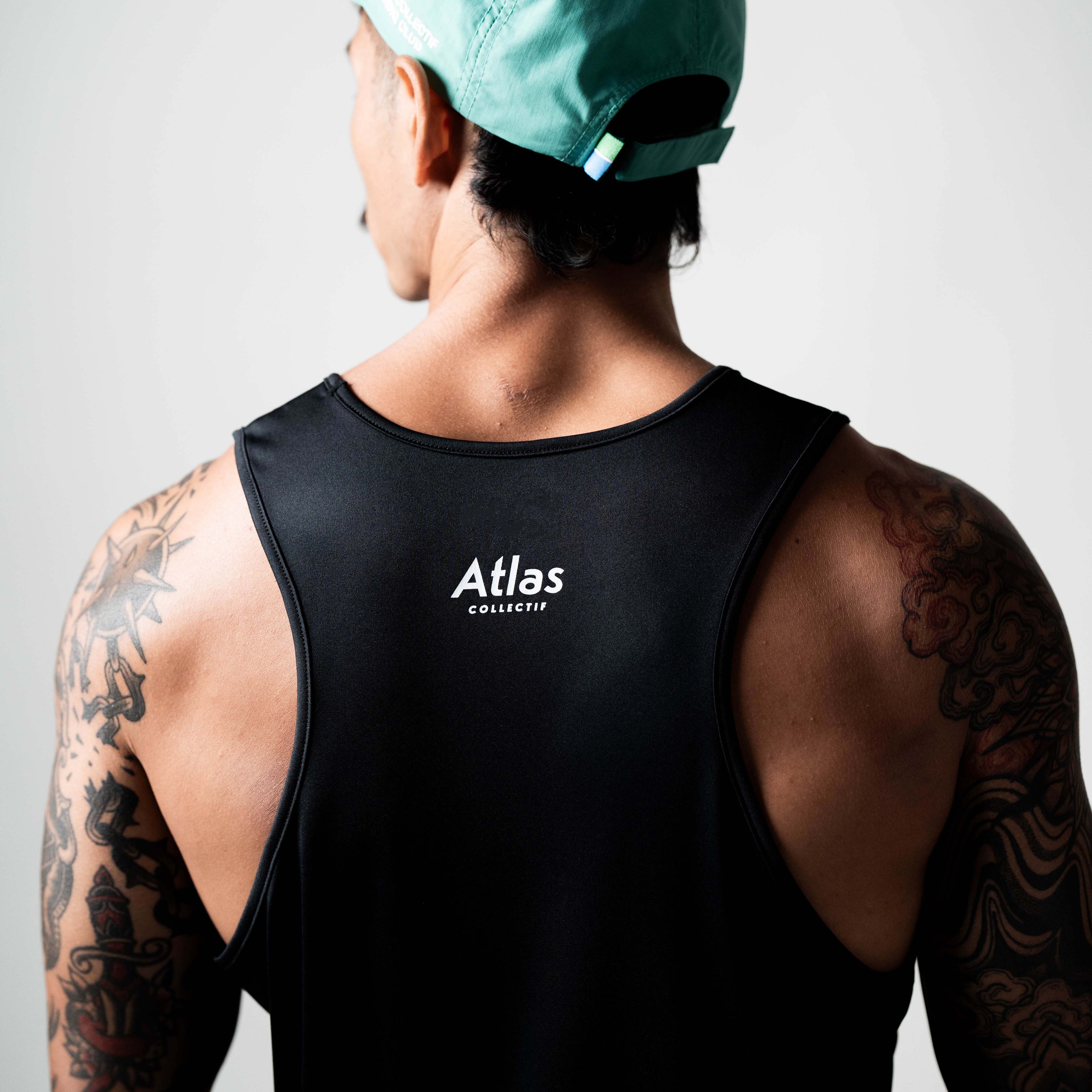 Track & Trail Running Singlet Black