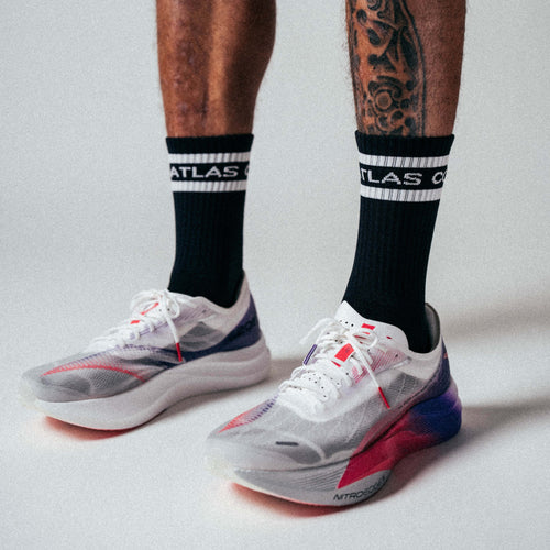 AC Striped Running Socks Black