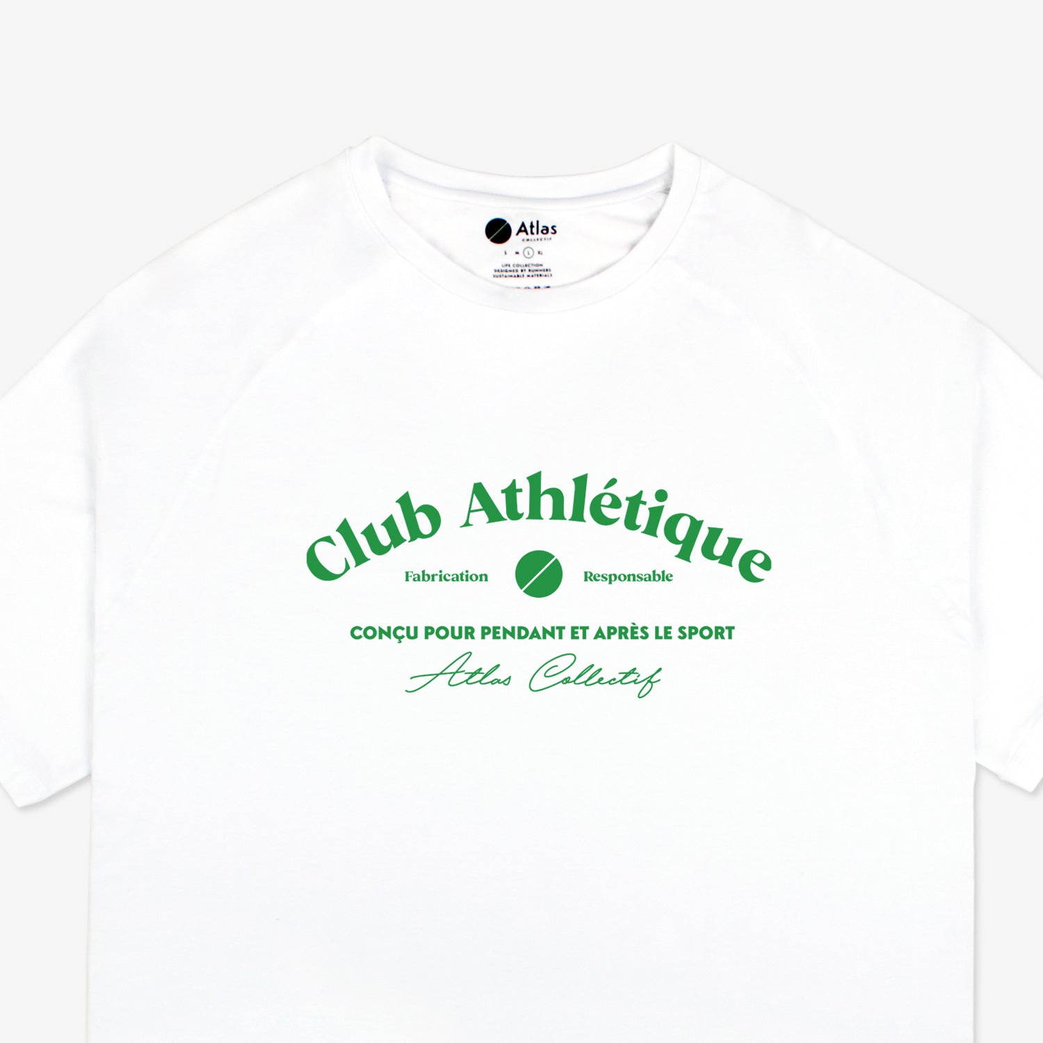Club Athlétique Tee White - Atlas Collectif