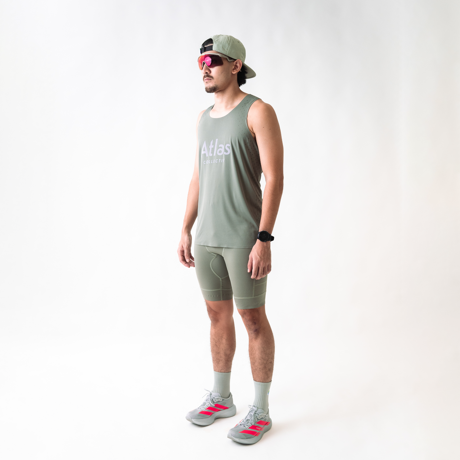 Illumi Trax V2 Running Half Tights Olive