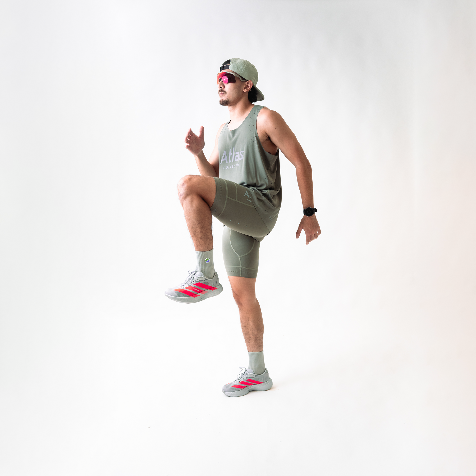Illumi Trax V2 Running Half Tights Olive