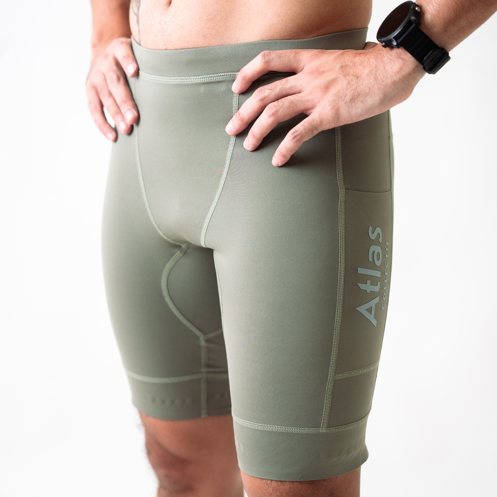 Illumi Trax V2 Running Half Tights Olive