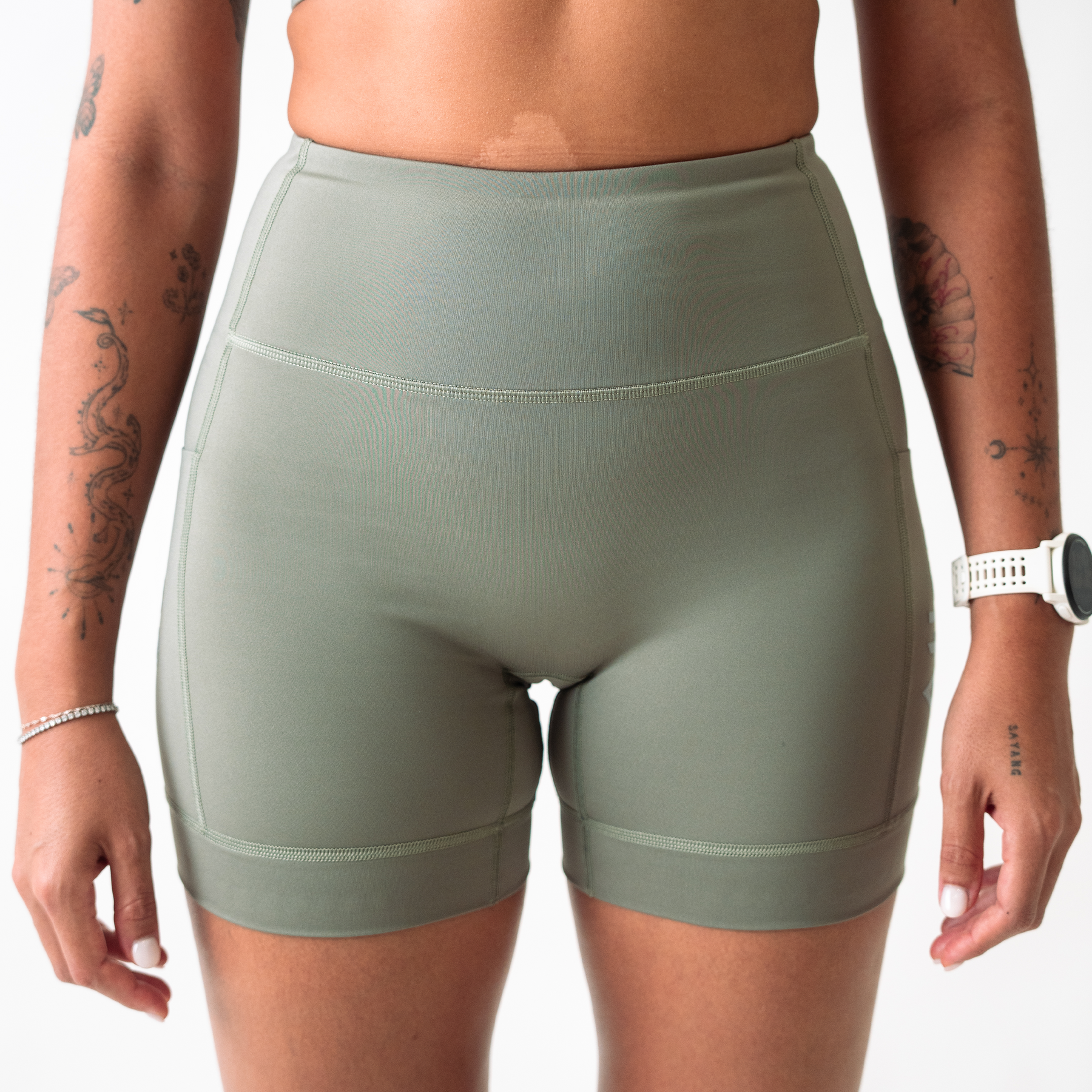 Illumi Trax V2 WMNS Running Half Tights Olive