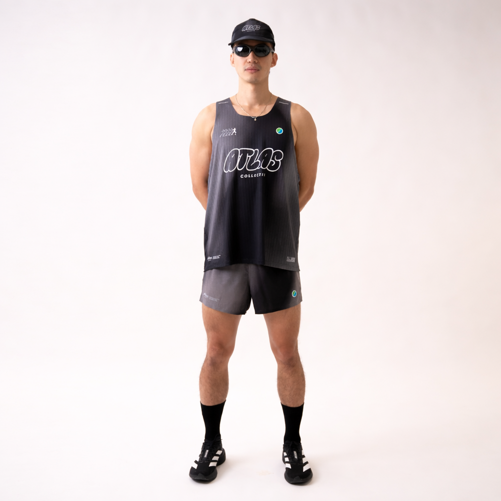 Aeria Ultra Race Singlet Gradient Black