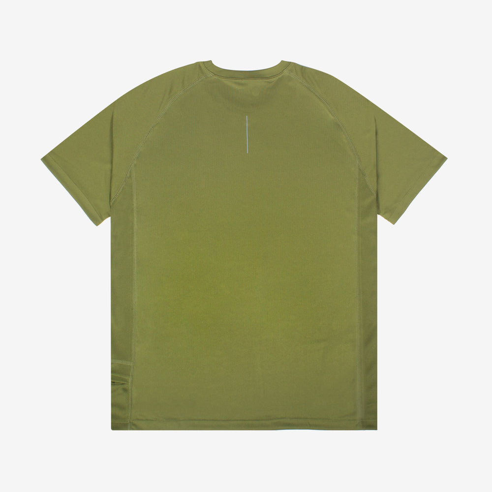 Performance Running T-Shirt Olive Green