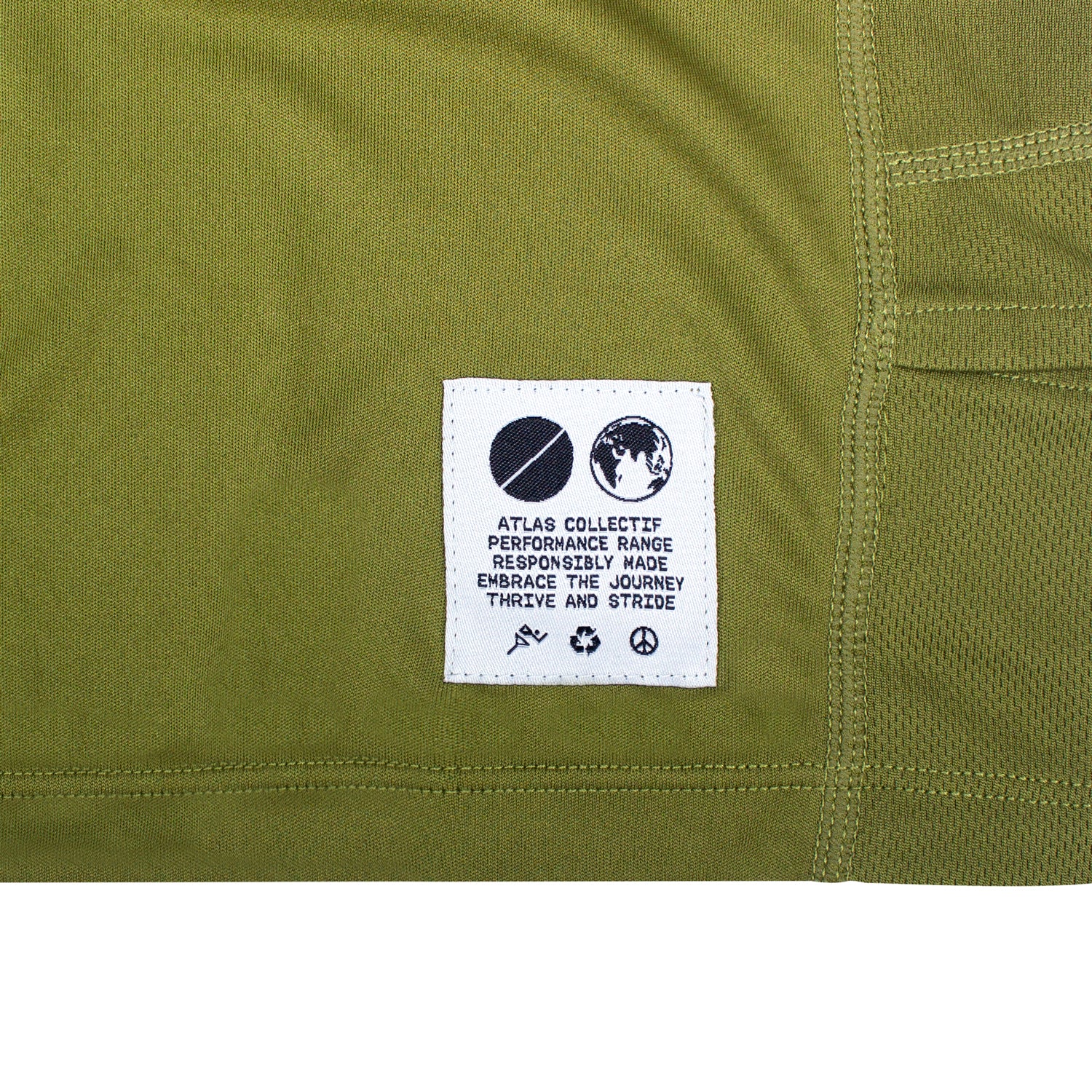 Performance Running T-Shirt Olive Green