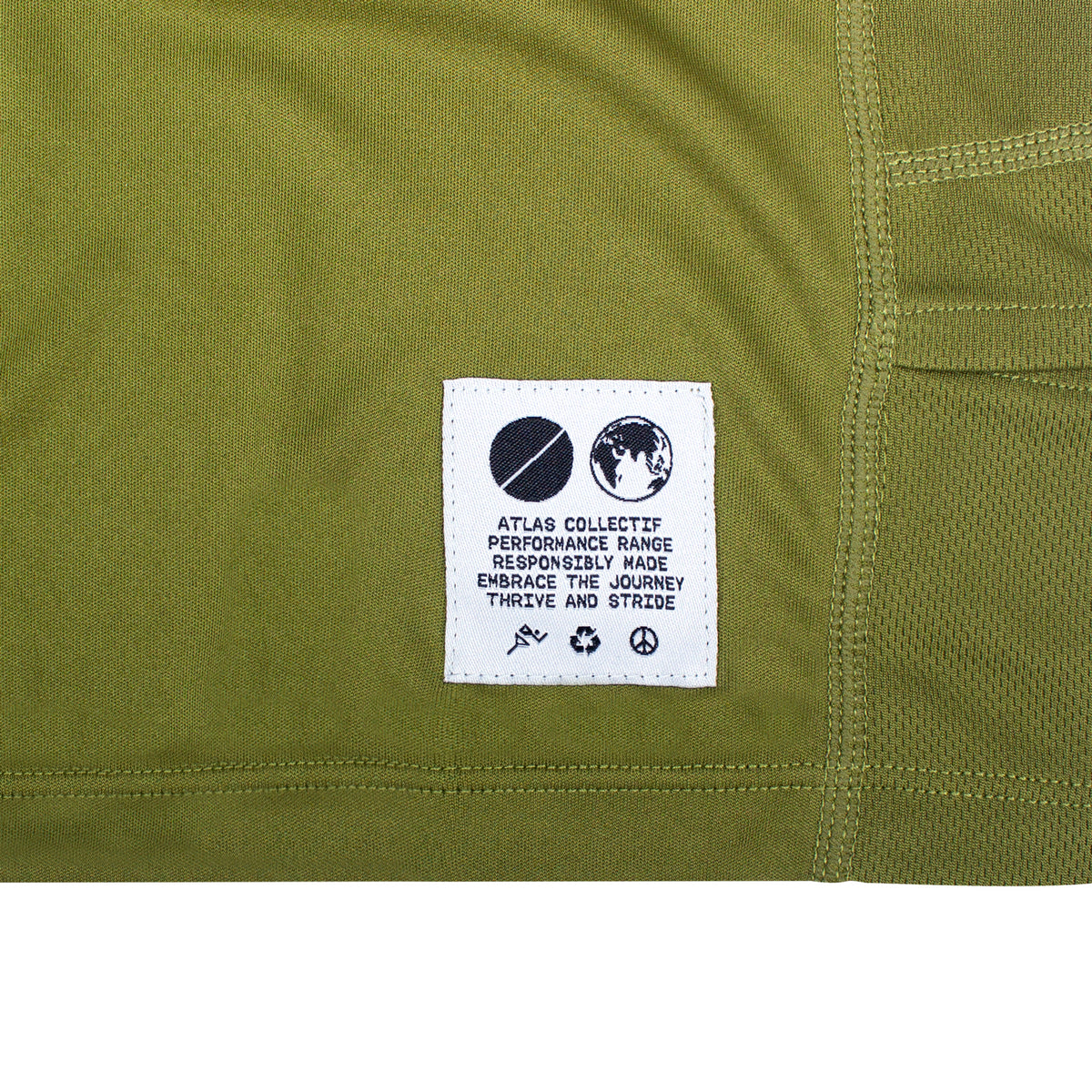 Performance Running T-Shirt Olive Green