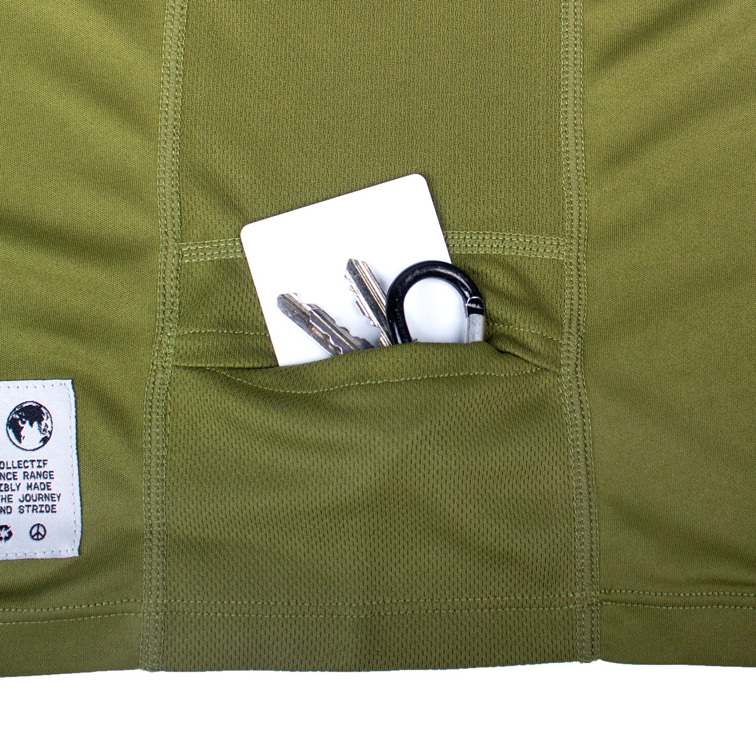 Performance Running T-Shirt Olive Green