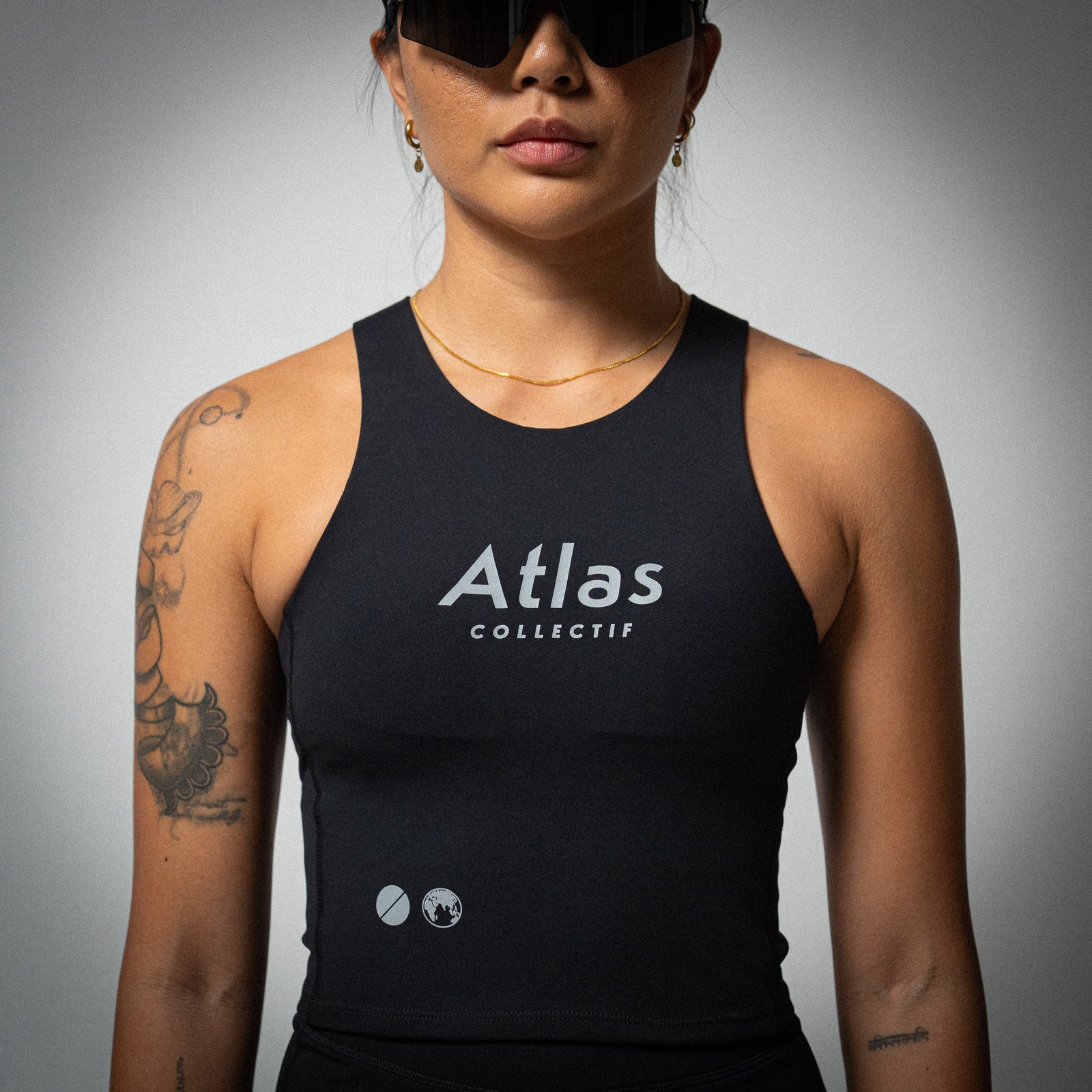 Illumi Trax WMNS Running Crop Tank Black