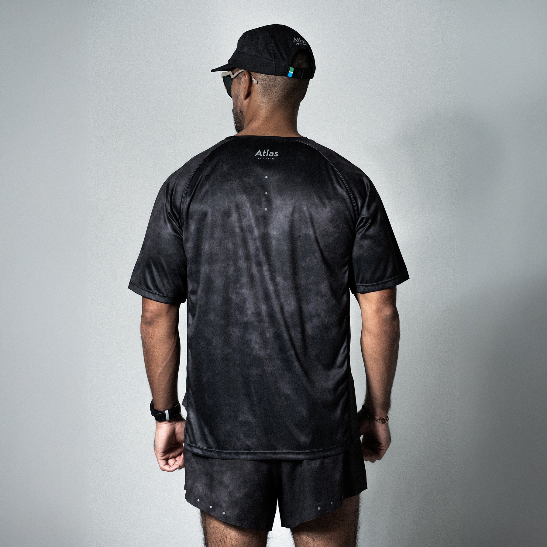 V3 Core Running T-Shirt Black Tie-Dye