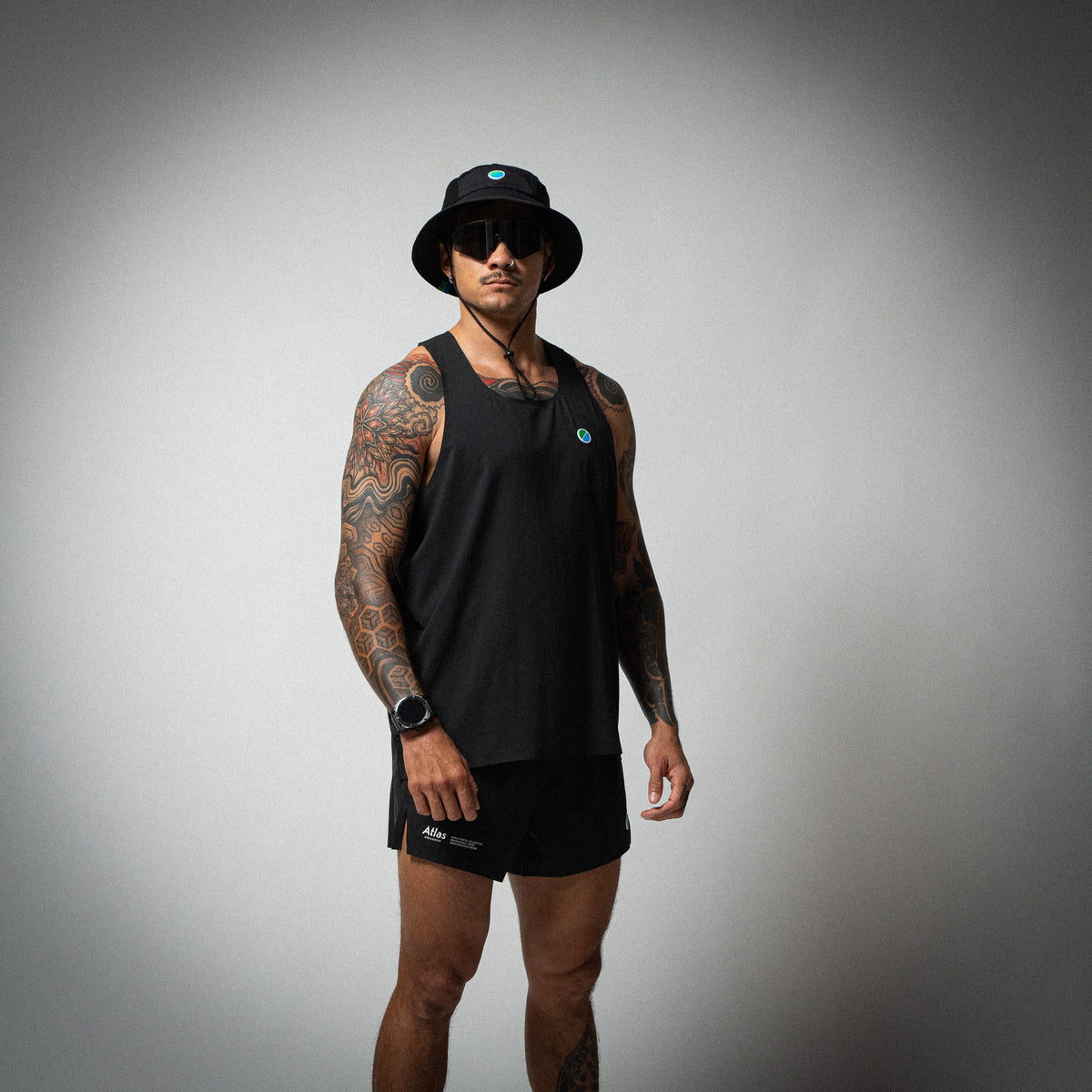 Aeria Fortis 4" Race Shorts Black