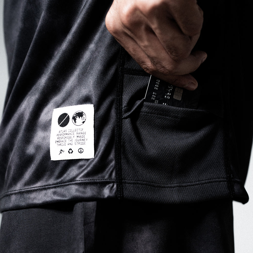 Core Running Tee V3 - Black Tie-Dye