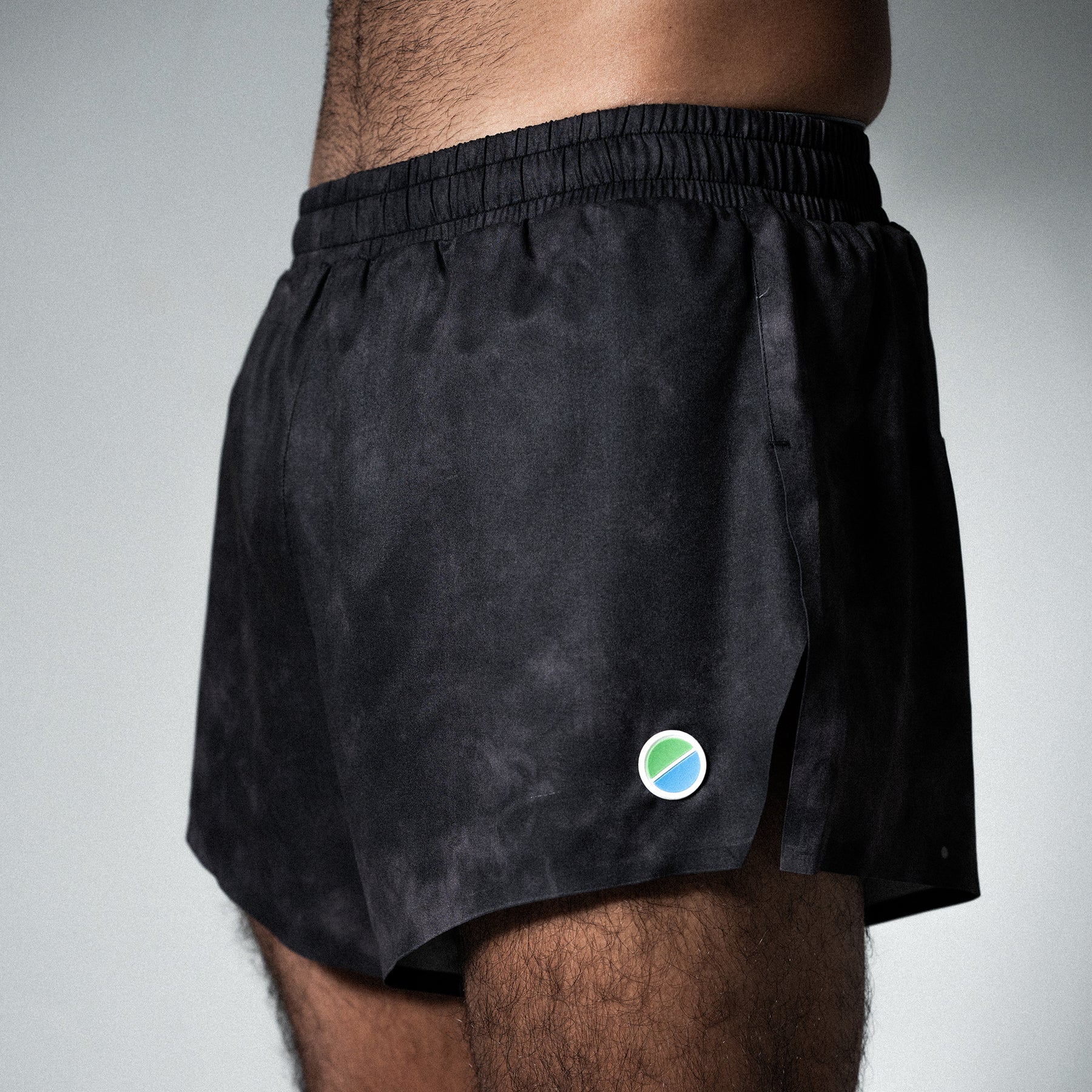 V3 Core Race 3" Shorts Black Tie-Dye