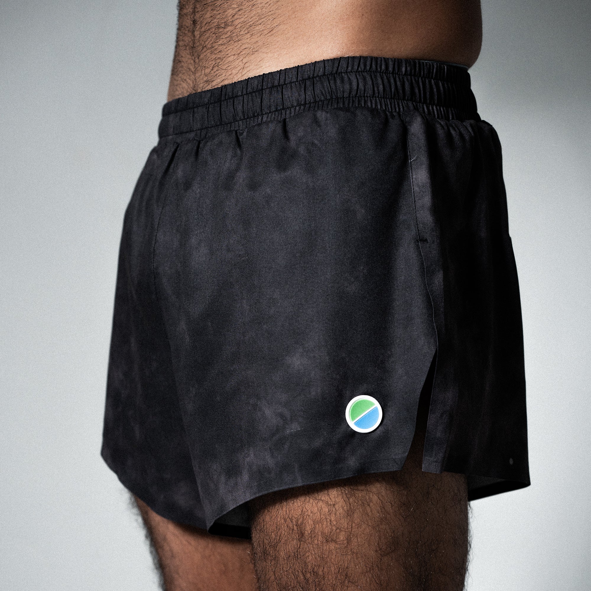 V3 Core Race 3" Shorts Black Tie-Dye