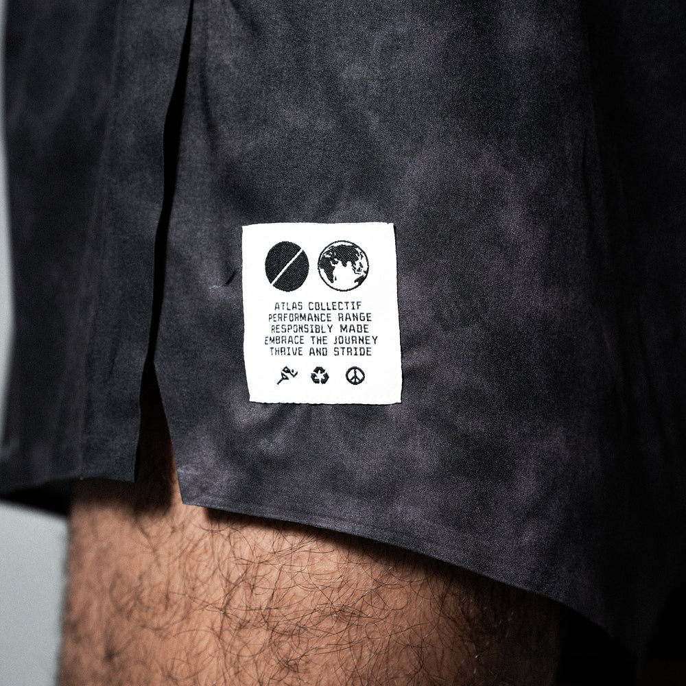 Core 3" Run Shorts V3 - Black Tie-Dye