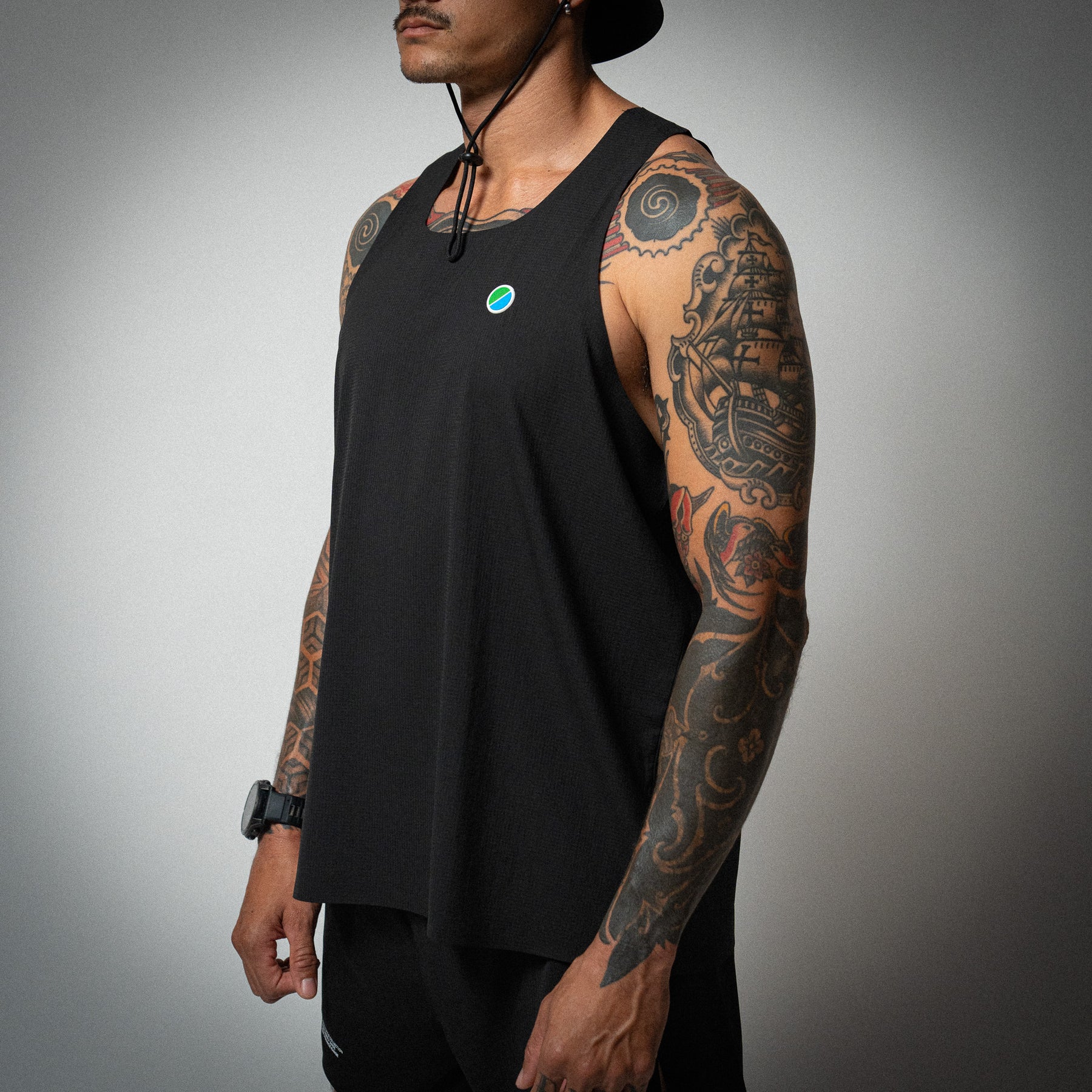 Aeria Fortis Black 4" Shorts & Singlet Bundle Men