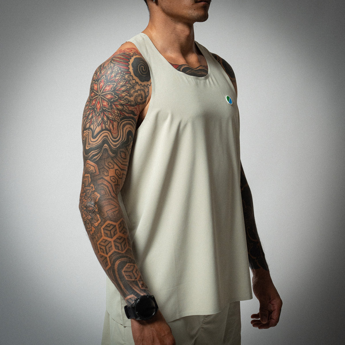 Aeria Fortis Race Tank Beige