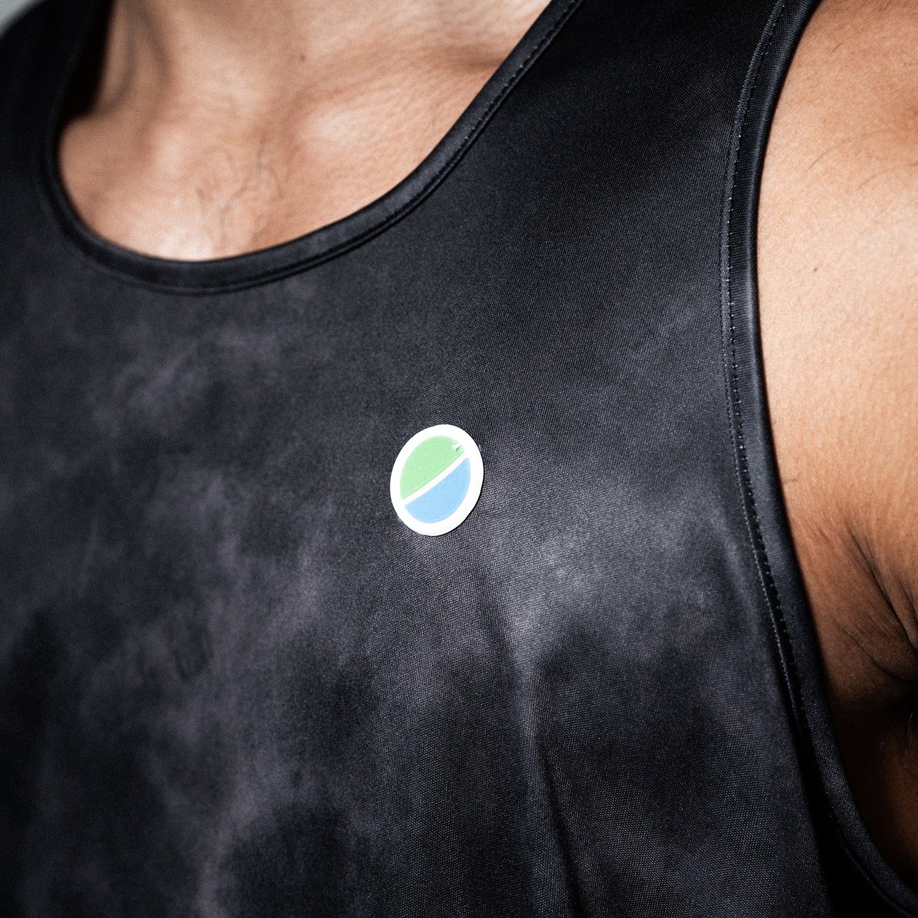 V3 Core Race Tank Black Tie-Dye