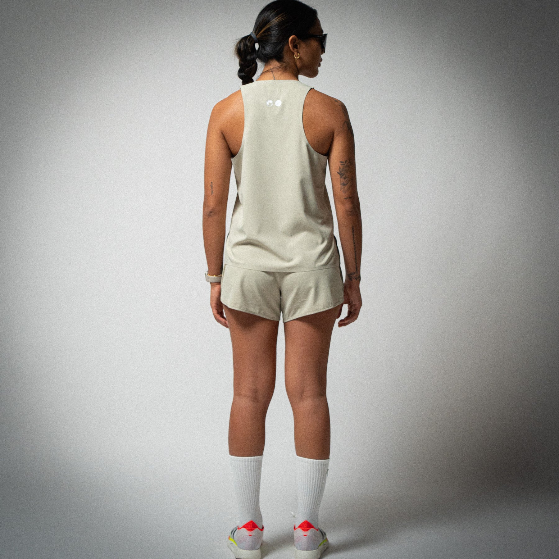 Aeria Fortis Beige 4" Shorts & Singlet WMNS Bundle