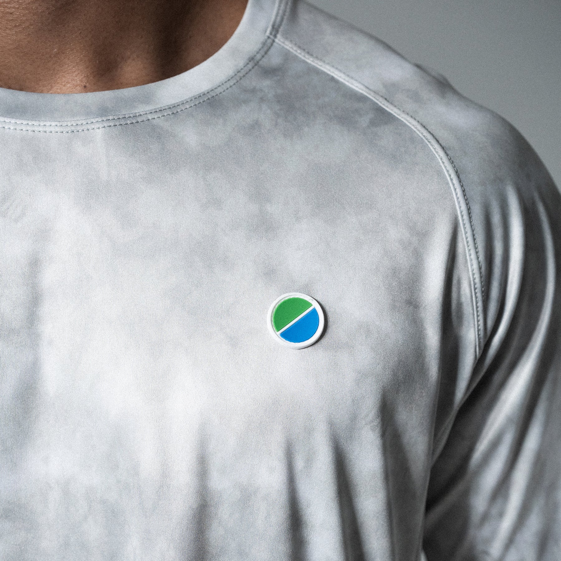 V3 Core Running T-Shirt Grey Tie-Dye
