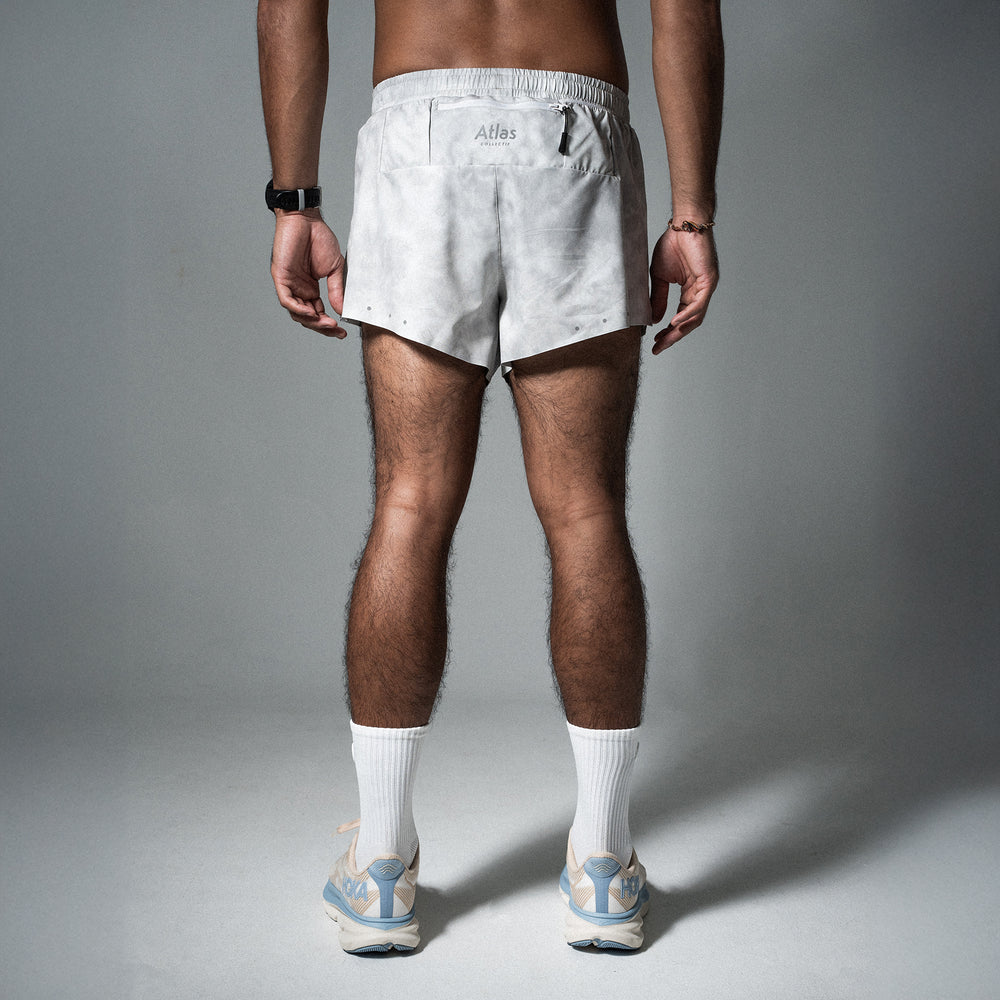 Core 3" Run Shorts V3 - Grey Tie-Dye