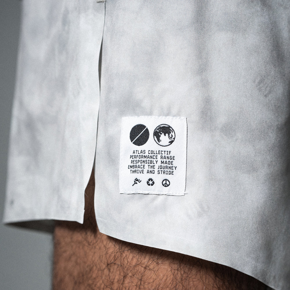 Core 3" Run Shorts V3 - Grey Tie-Dye