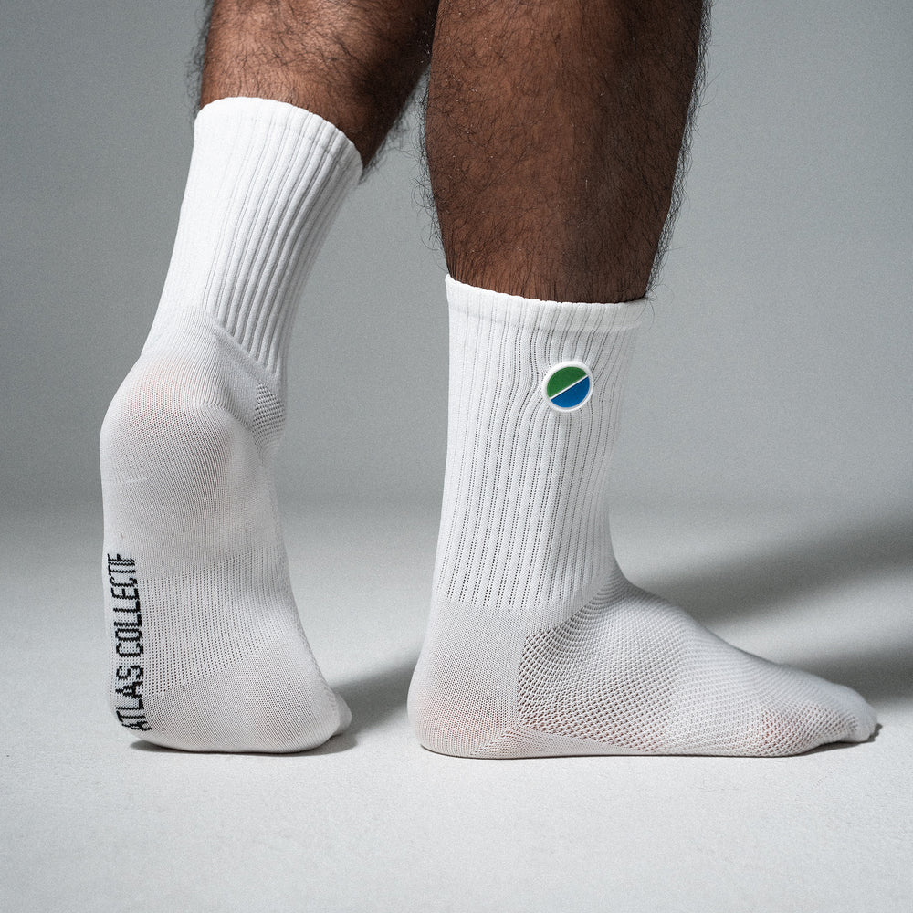 Core Running Socks - White