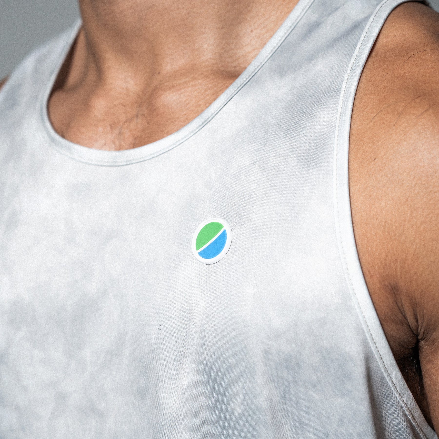 V3 Core Race Tank Grey Tie-Dye