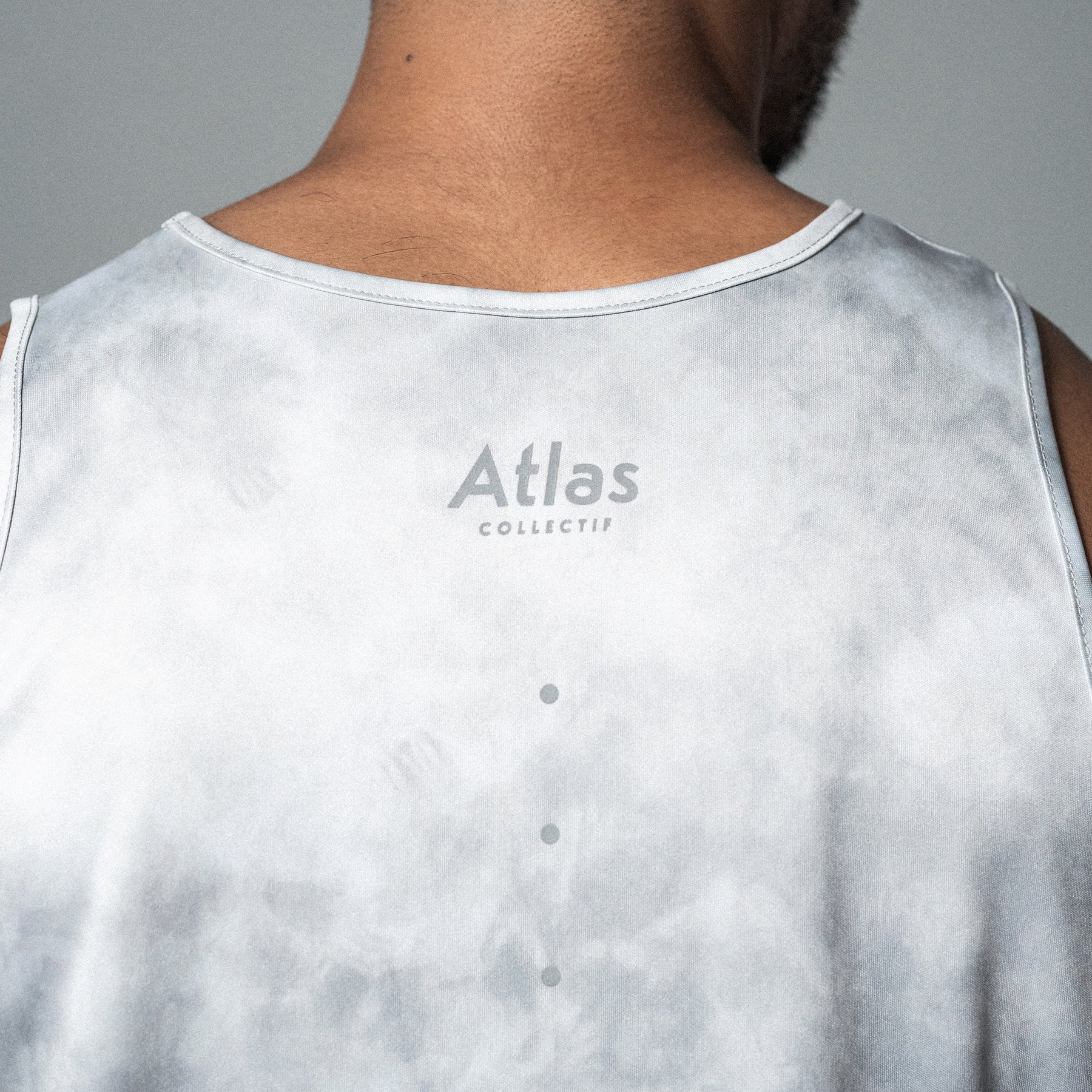 V3 Core Race Tank Grey Tie-Dye