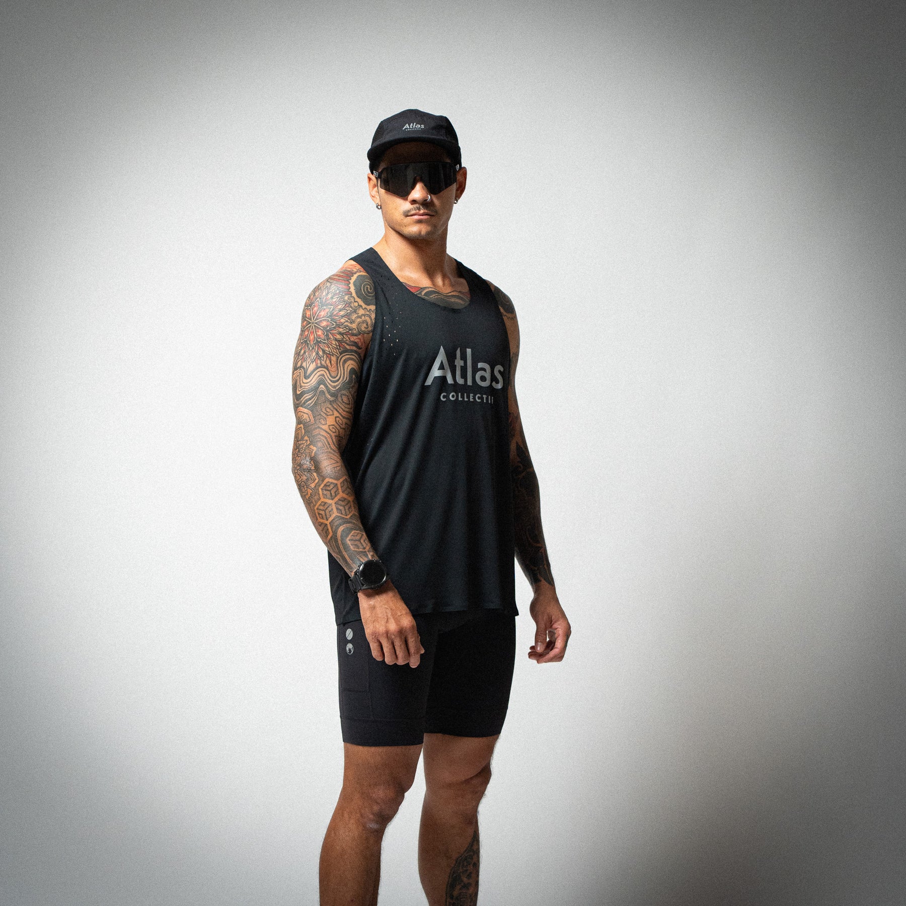 Illumi Trax Half Running Tights Black