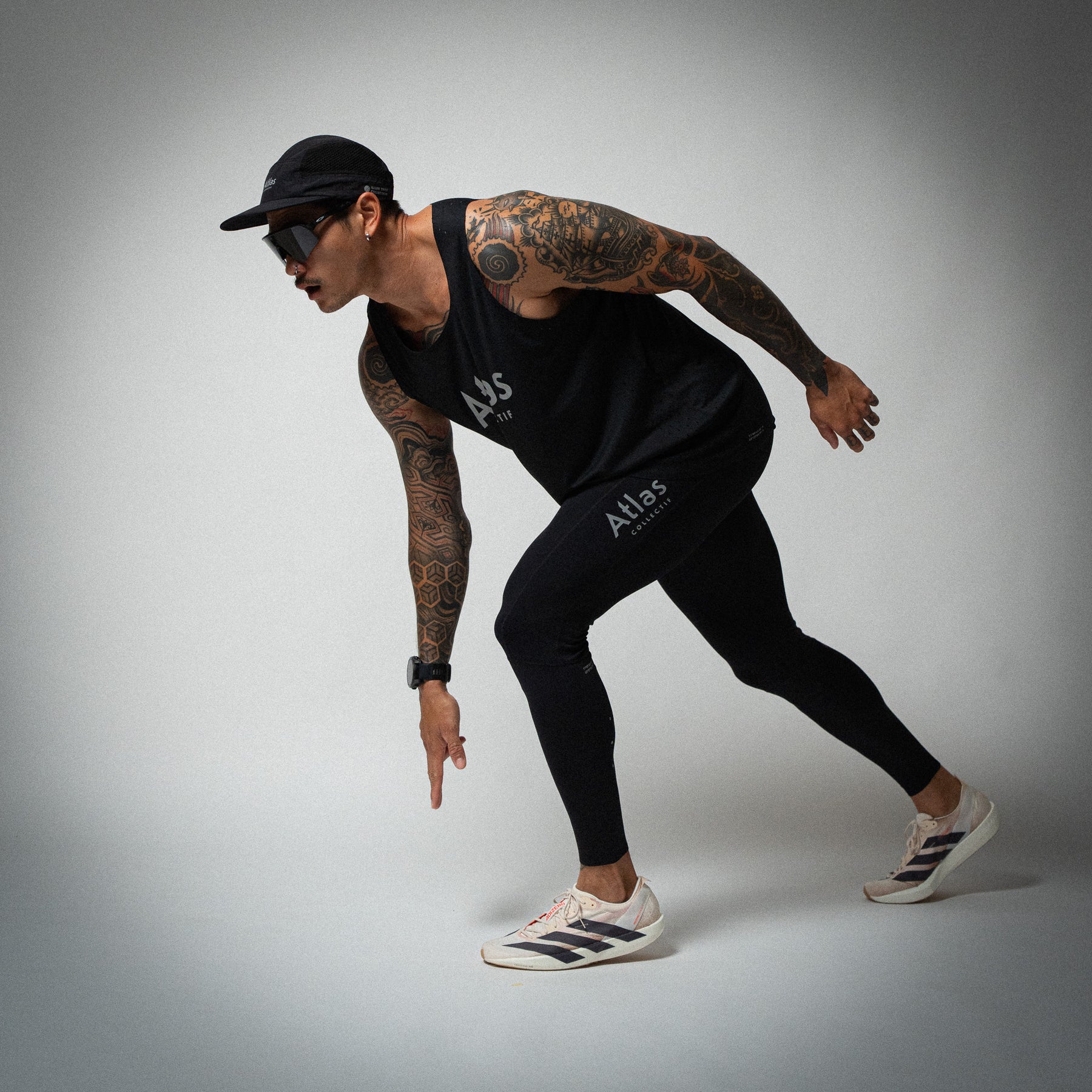 Illumi Trax Full Running Tights Black