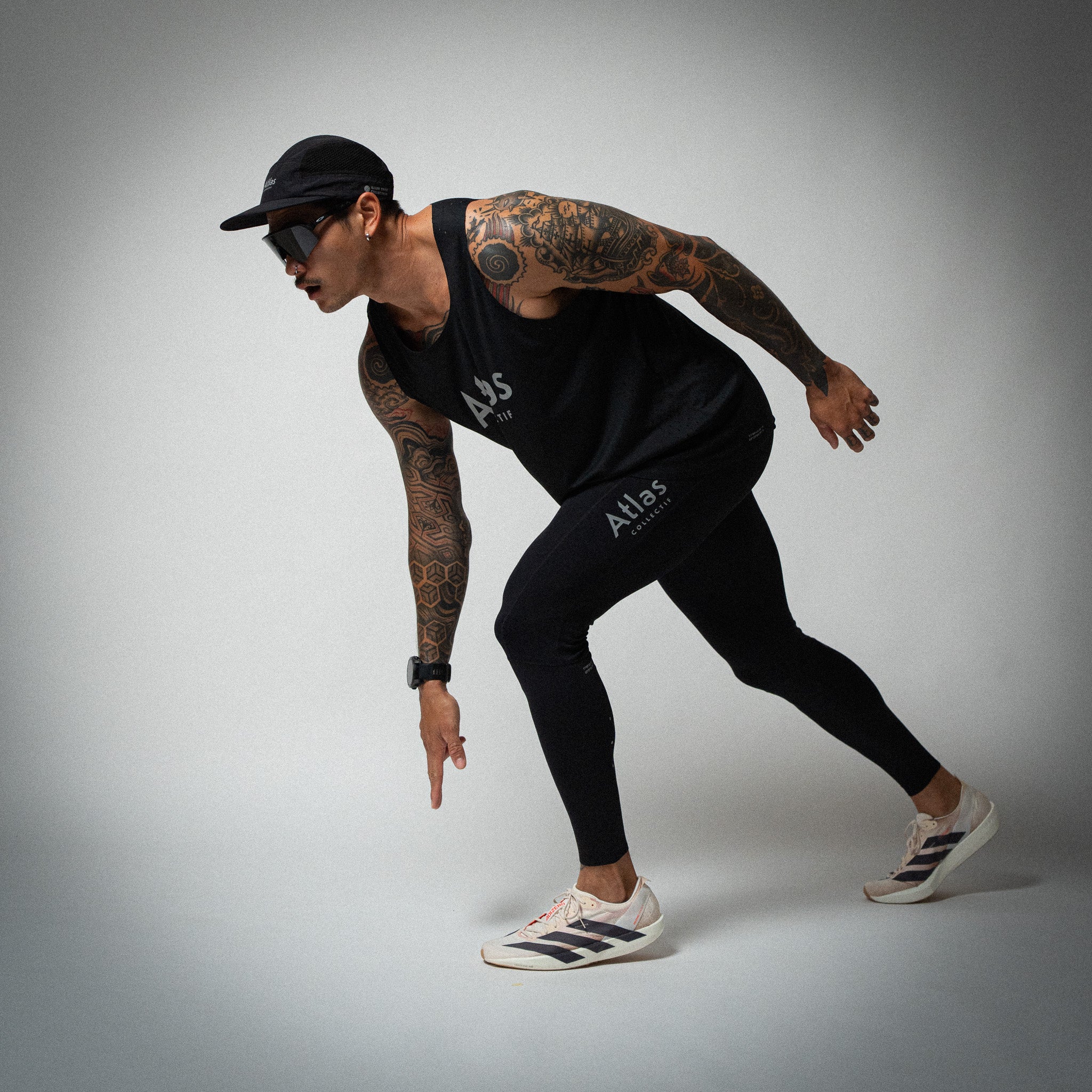 Illumi Trax Full Running Tights Black