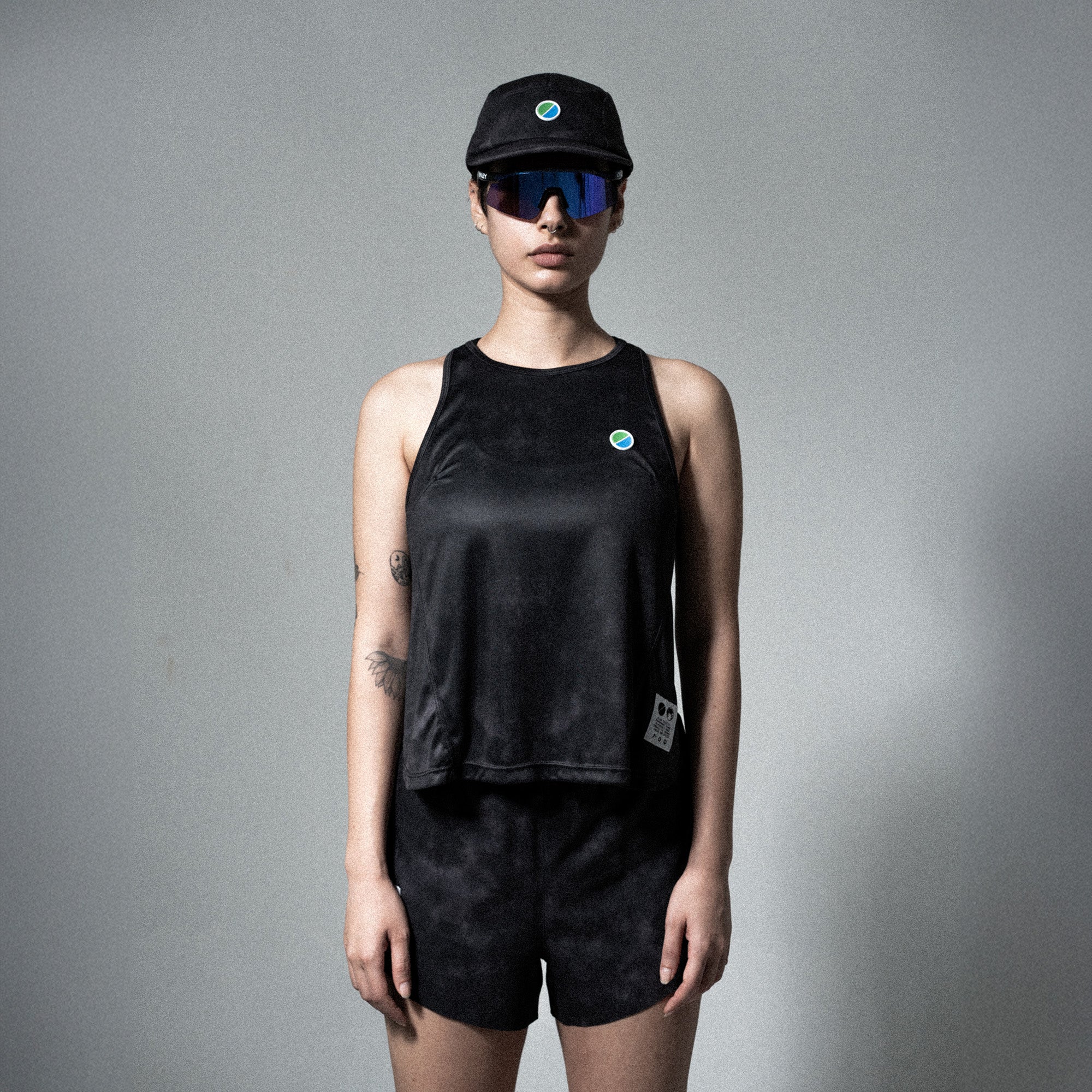 V3 Core WMNS Race Tank Black Tie-Dye
