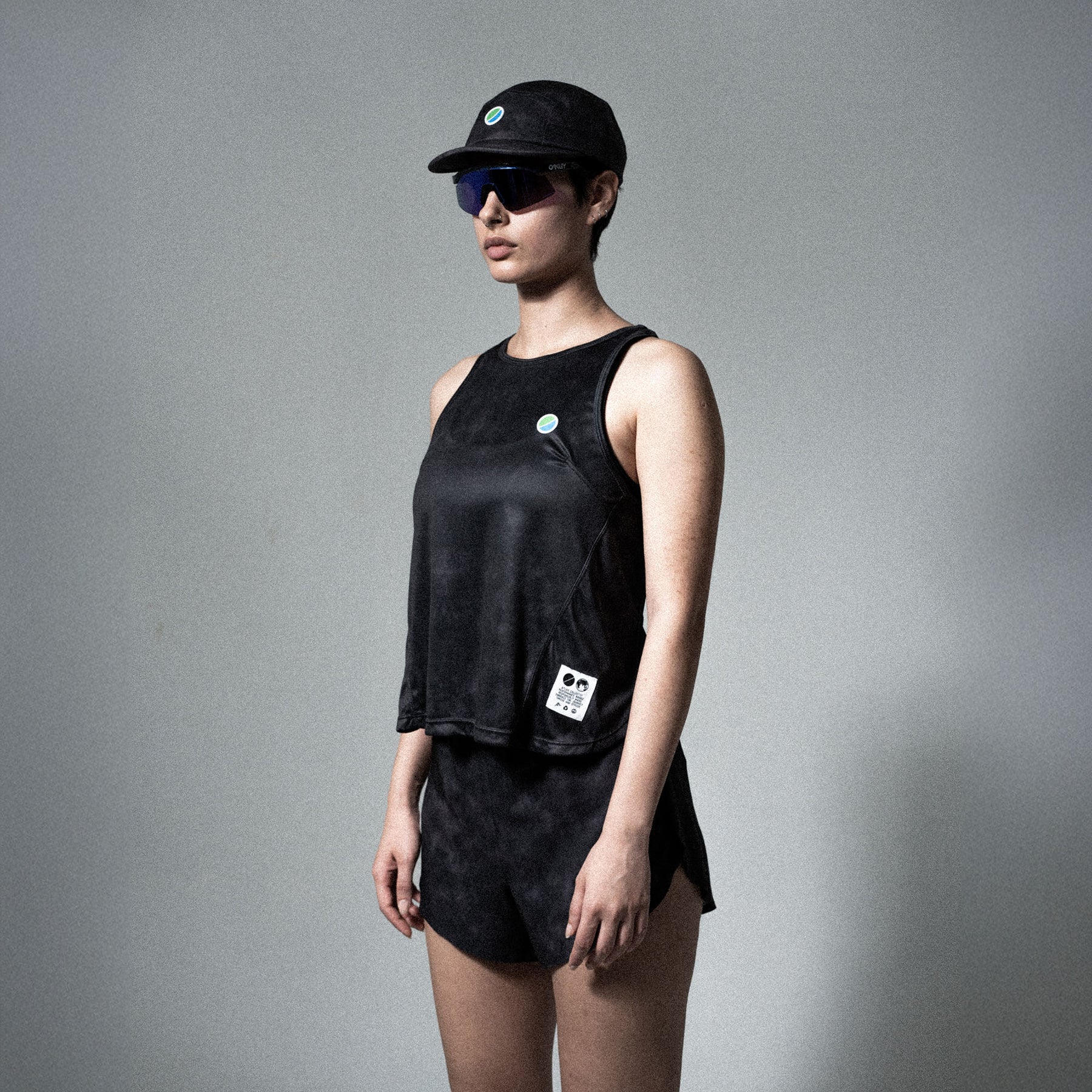 V3 Core WMNS Race Tank Black Tie-Dye